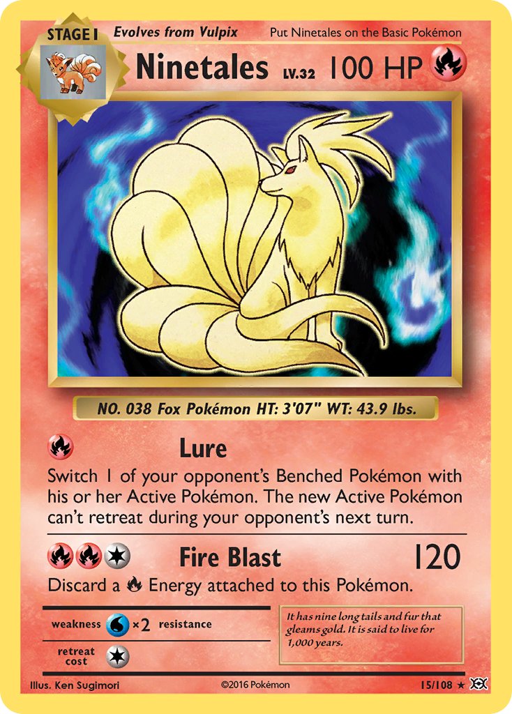 Ninetales (15/108) (Theme Deck Exclusive) [XY: Evolutions] | Tabernacle Games