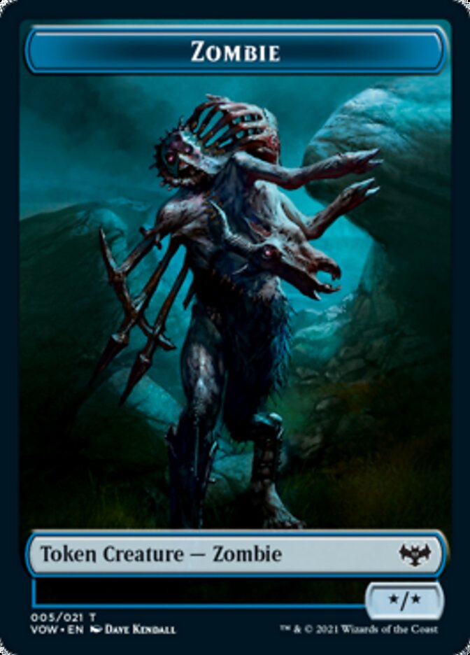 Zombie Token (005) [Innistrad: Crimson Vow Tokens] | Tabernacle Games