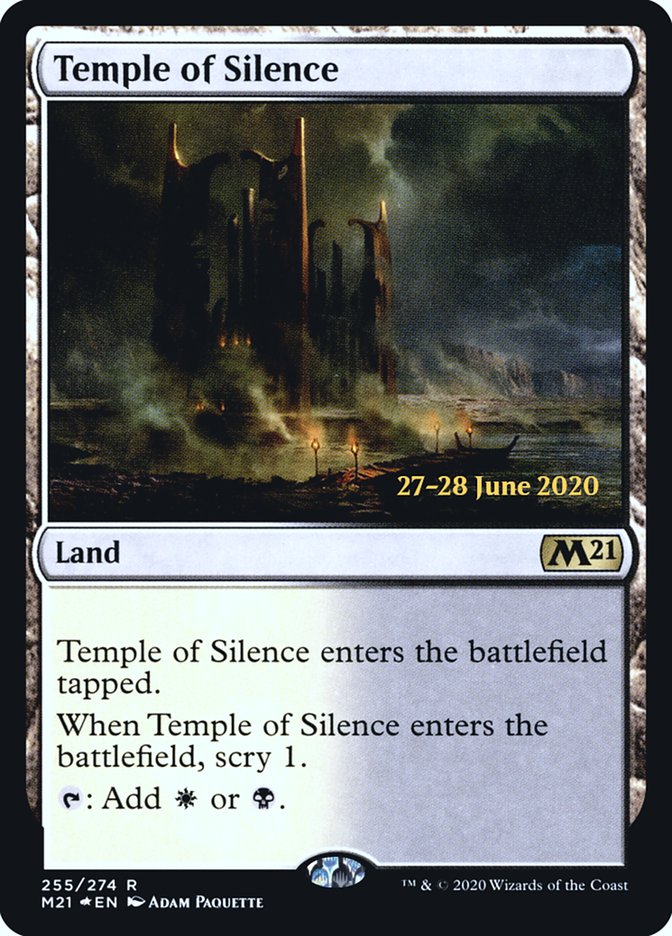 Temple of Silence  [Core Set 2021 Prerelease Promos] | Tabernacle Games