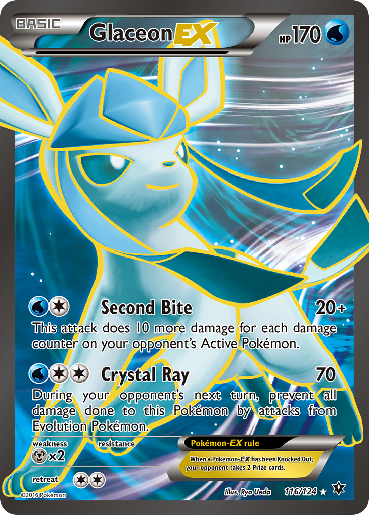 Glaceon EX (116/124) [XY: Fates Collide] | Tabernacle Games