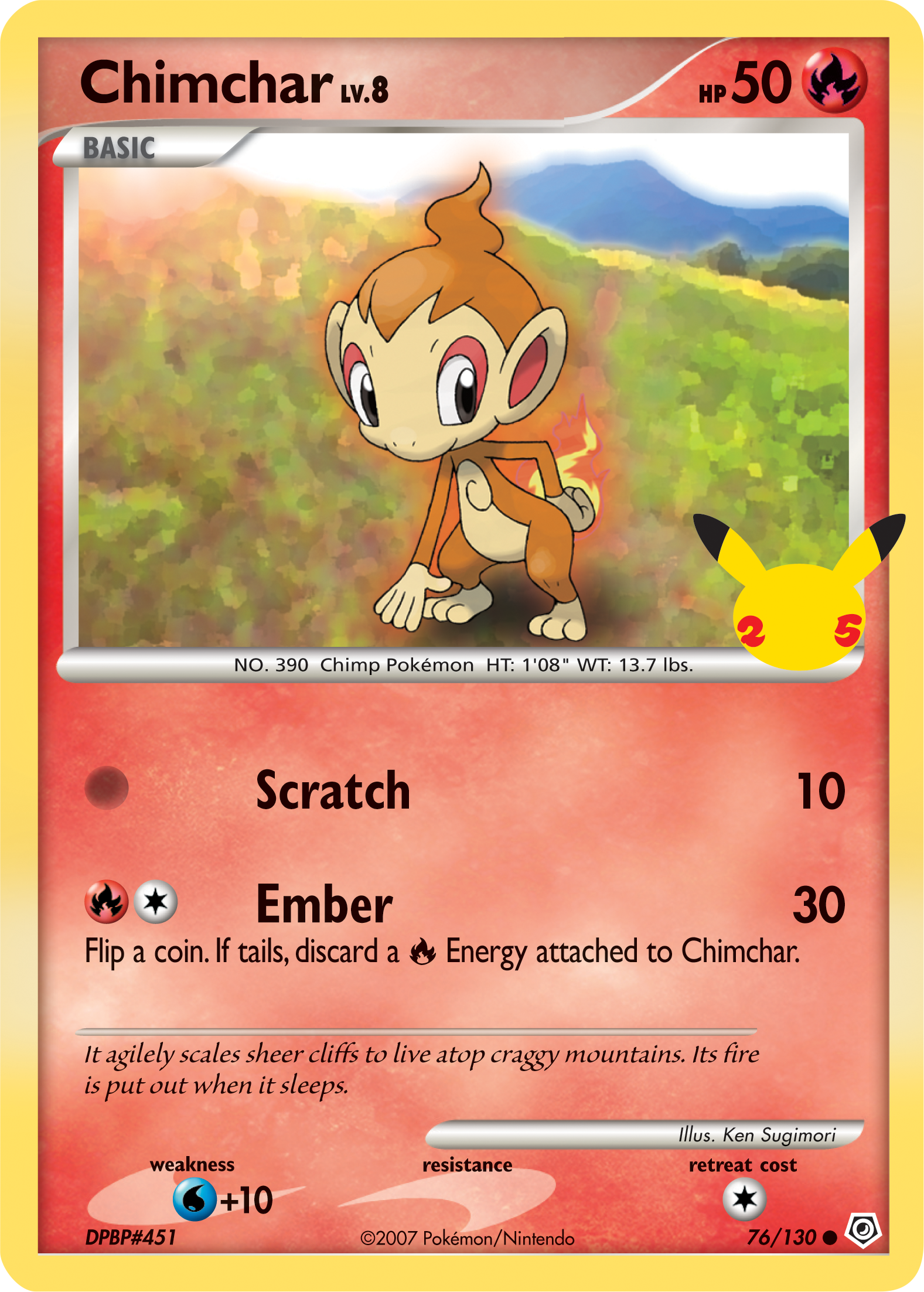 Chimchar (76/130) [First Partner Pack] | Tabernacle Games