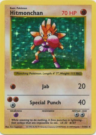 Hitmonchan (7/102) [Base Set Shadowless Unlimited] | Tabernacle Games