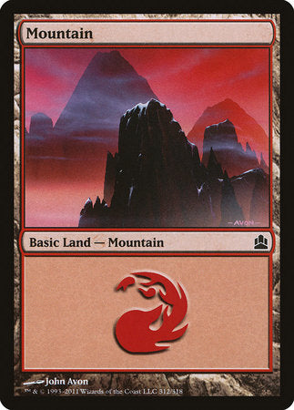 Mountain (312) [Commander 2011] | Tabernacle Games