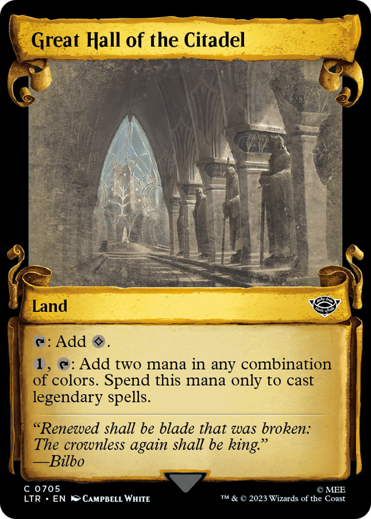 Great Hall of the Citadel [The Lord of the Rings: Tales of Middle-Earth Showcase Scrolls] | Tabernacle Games