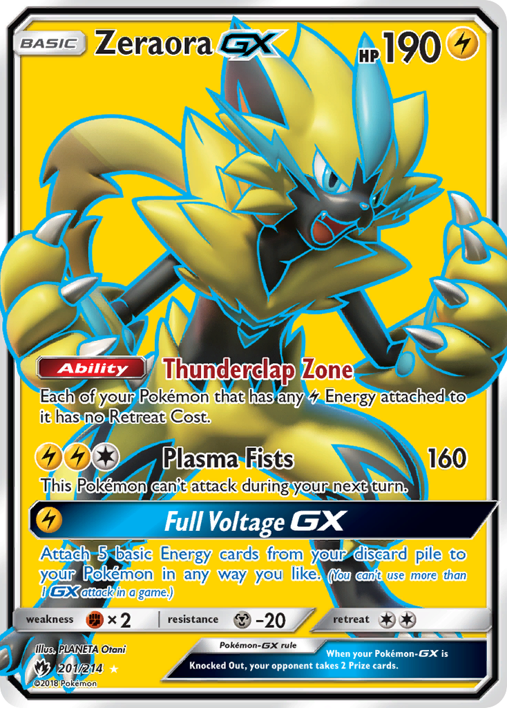 Zeraora GX (201/214) [Sun & Moon: Lost Thunder] | Tabernacle Games