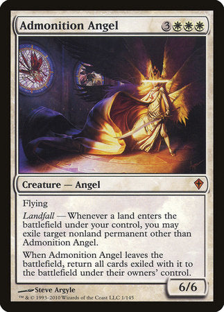 Admonition Angel [Worldwake] | Tabernacle Games