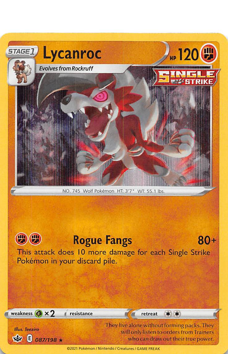 Lycanroc (087/198) [Sword & Shield: Chilling Reign] | Tabernacle Games