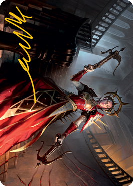 Bloodthirsty Adversary Art Card (Gold-Stamped Signature) [Innistrad: Midnight Hunt Art Series] | Tabernacle Games