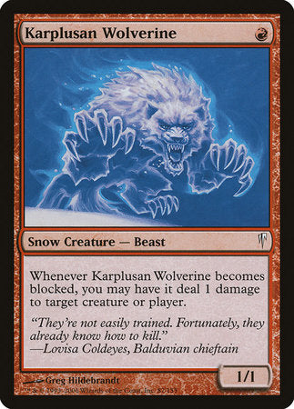 Karplusan Wolverine [Coldsnap] | Tabernacle Games