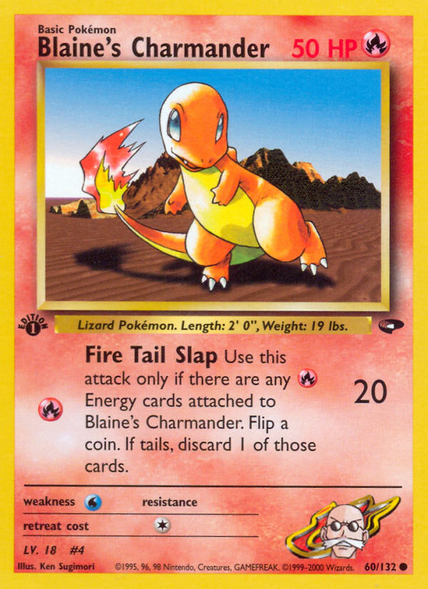 Blaine's Charmander (60/132) [Gym Challenge 1st Edition] | Tabernacle Games