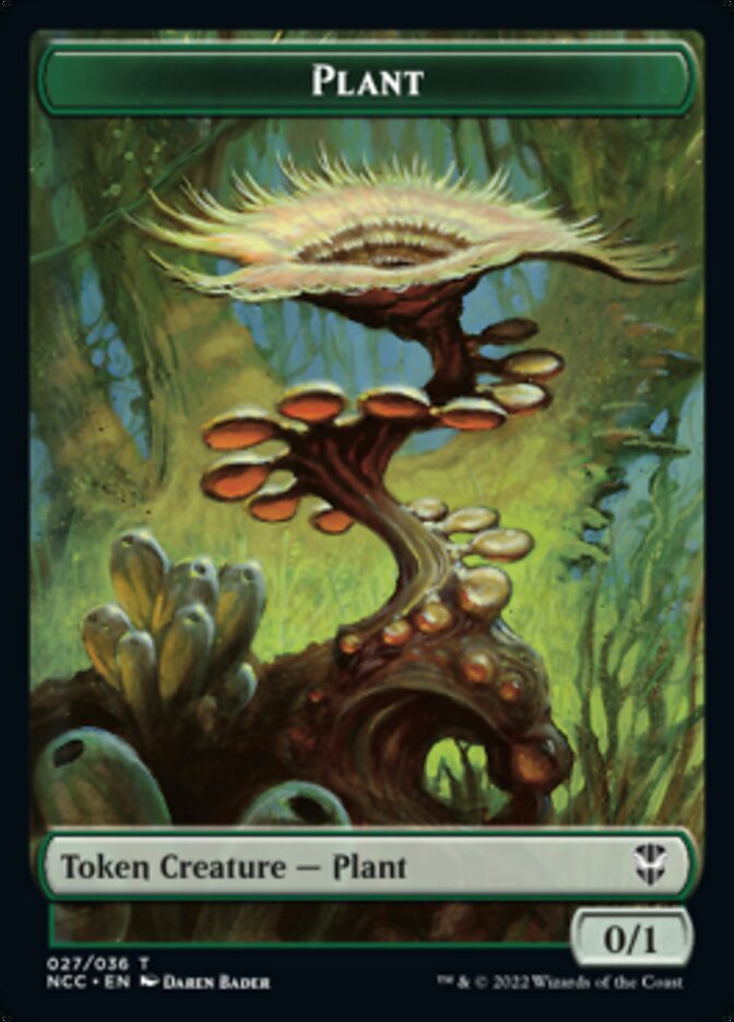 Plant // Beast Double-sided Token [Streets of New Capenna Commander Tokens] | Tabernacle Games