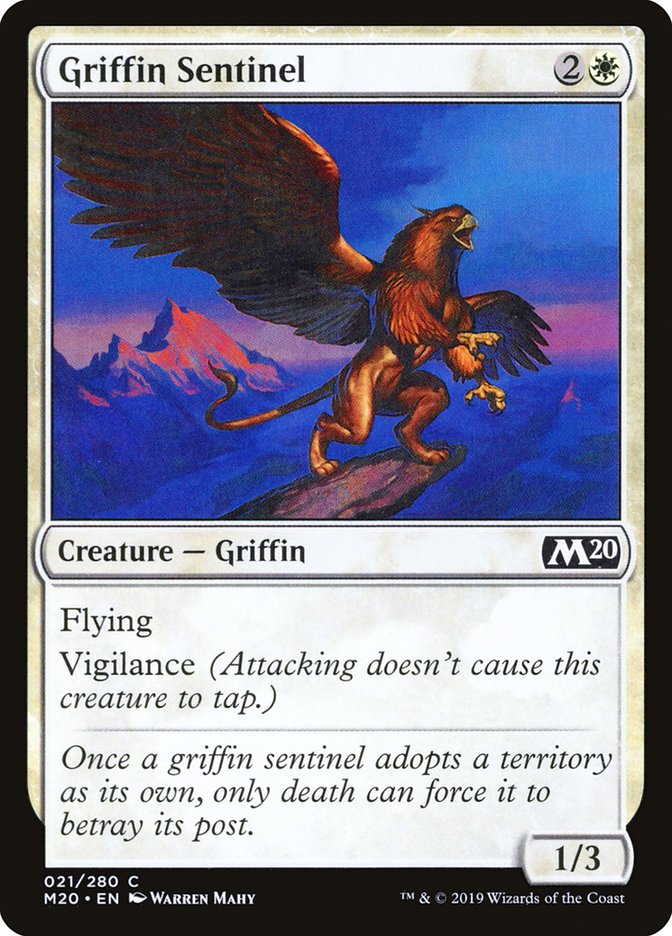 Griffin Sentinel [Core Set 2020] | Tabernacle Games