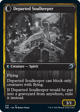 Devoted Grafkeeper // Departed Soulkeeper [Innistrad: Double Feature] | Tabernacle Games