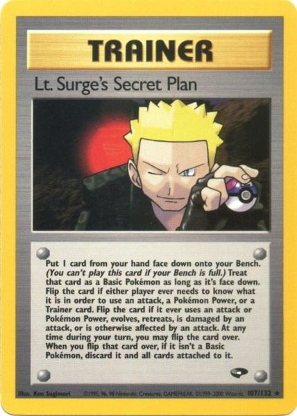 Lt. Surge's Secret Plan (107/132) [Gym Challenge Unlimited] | Tabernacle Games