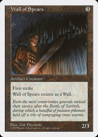 Wall of Spears [Fifth Edition] | Tabernacle Games