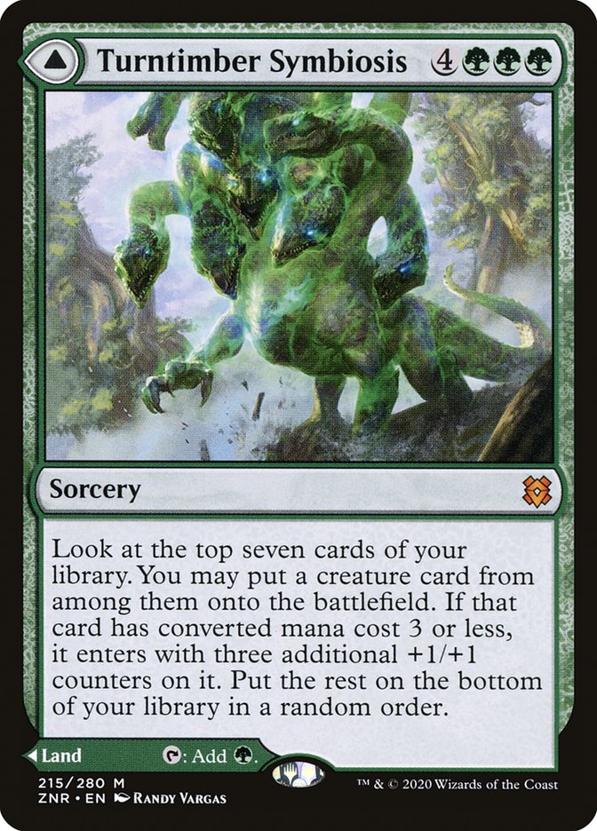 Turntimber Symbiosis // Turntimber, Serpentine Wood [Zendikar Rising] | Tabernacle Games