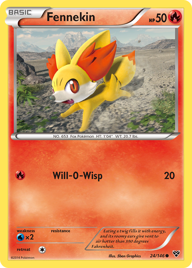 Fennekin (24/146) [XY: Base Set] | Tabernacle Games