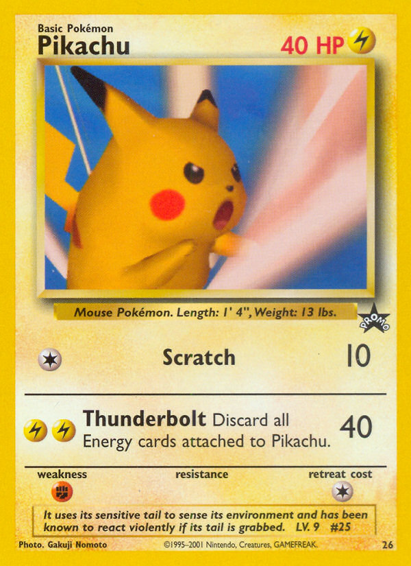 Pikachu (26) [Wizards of the Coast: Black Star Promos] | Tabernacle Games