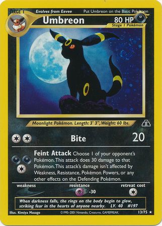 Umbreon (13/75) [Neo Discovery Unlimited] | Tabernacle Games