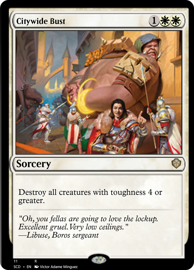 Citywide Bust [Starter Commander Decks] | Tabernacle Games