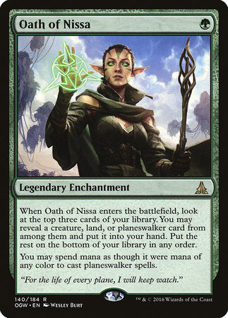Oath of Nissa [Oath of the Gatewatch] | Tabernacle Games
