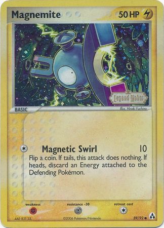 Magnemite (59/92) (Stamped) [EX: Legend Maker] | Tabernacle Games