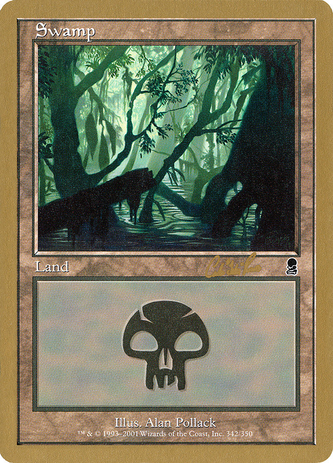 Swamp (cr342) (Carlos Romao) [World Championship Decks 2002] | Tabernacle Games