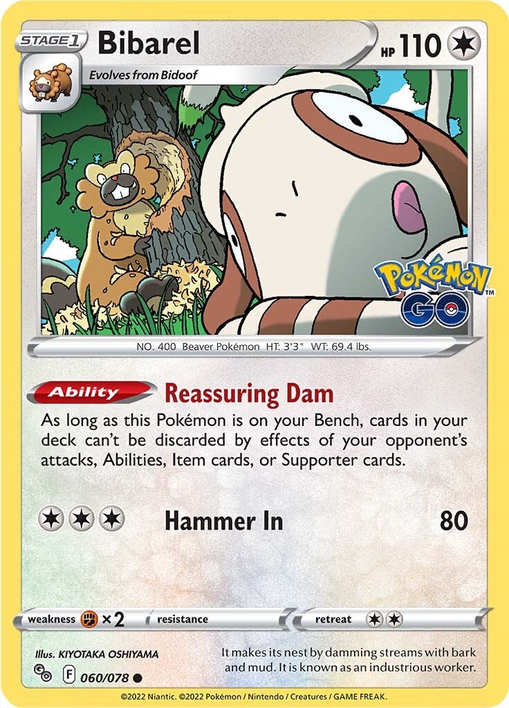 Bibarel (060/078) [Pokémon GO] | Tabernacle Games