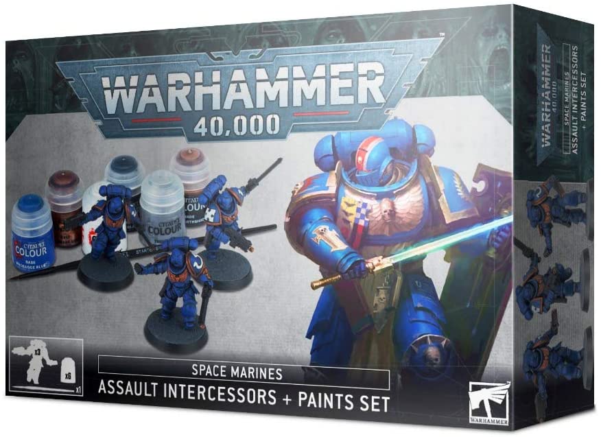 Space Marines: Assault Intercessors + Paints Set | Tabernacle Games