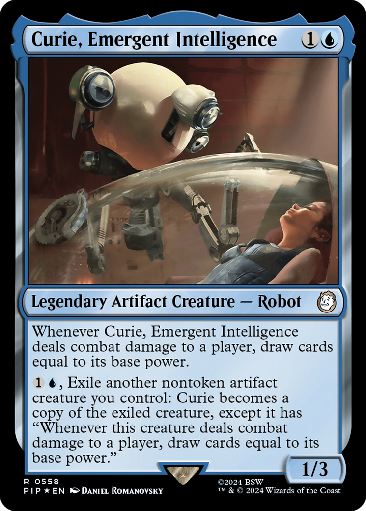 Curie, Emergent Intelligence (Surge Foil) [Fallout] | Tabernacle Games