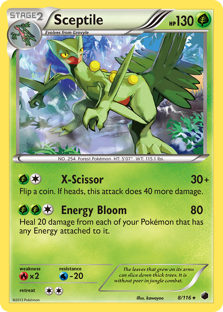 Sceptile (8/116) [Black & White: Plasma Freeze] | Tabernacle Games