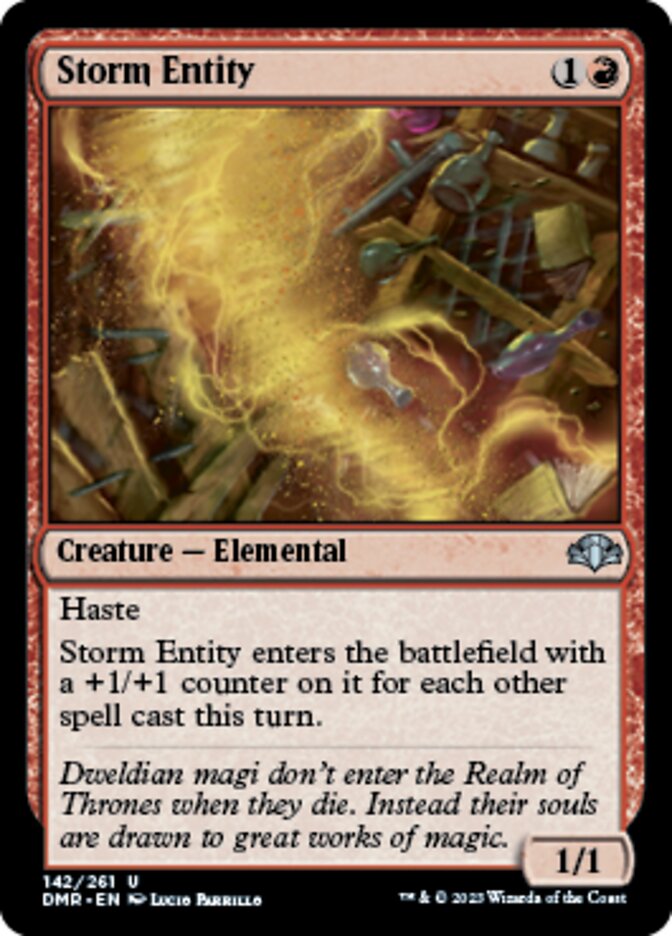 Storm Entity [Dominaria Remastered] | Tabernacle Games