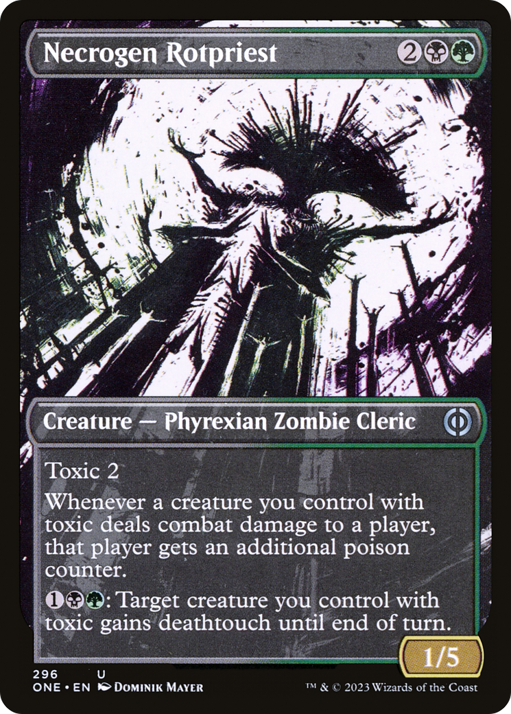 Necrogen Rotpriest (Borderless Ichor) [Phyrexia: All Will Be One] | Tabernacle Games