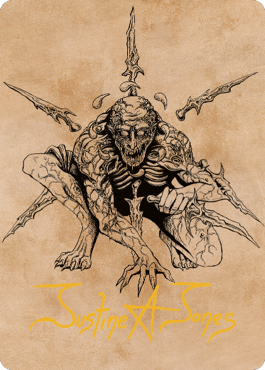Bhaal, Lord of Murder Art Card (Gold-Stamped Signature) [Commander Legends: Battle for Baldur's Gate Art Series] | Tabernacle Games