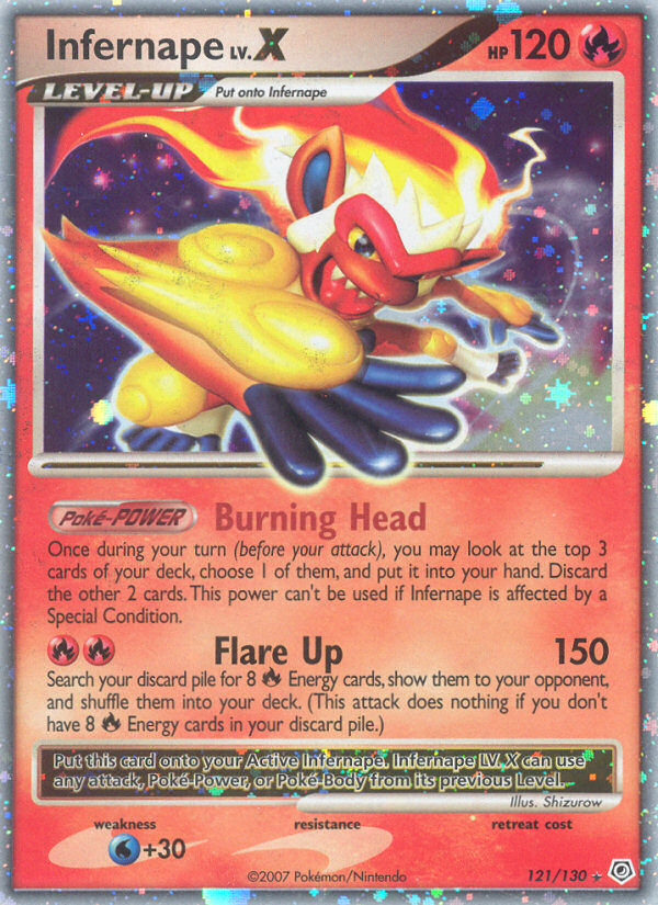 Infernape LV.X (121/130) [Diamond & Pearl: Base Set] | Tabernacle Games