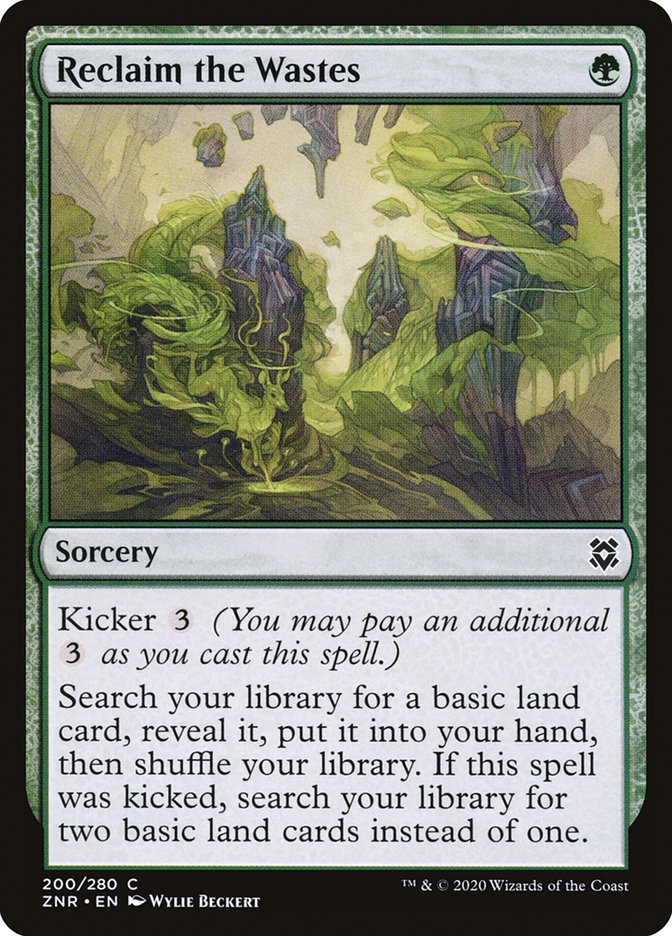 Reclaim the Wastes [Zendikar Rising] | Tabernacle Games