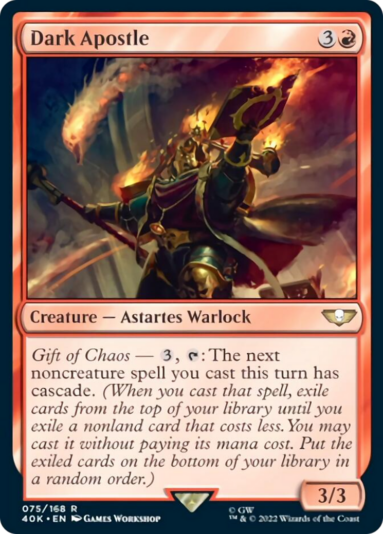 Dark Apostle (Surge Foil) [Universes Beyond: Warhammer 40,000] | Tabernacle Games