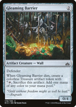 Gleaming Barrier [Rivals of Ixalan] | Tabernacle Games