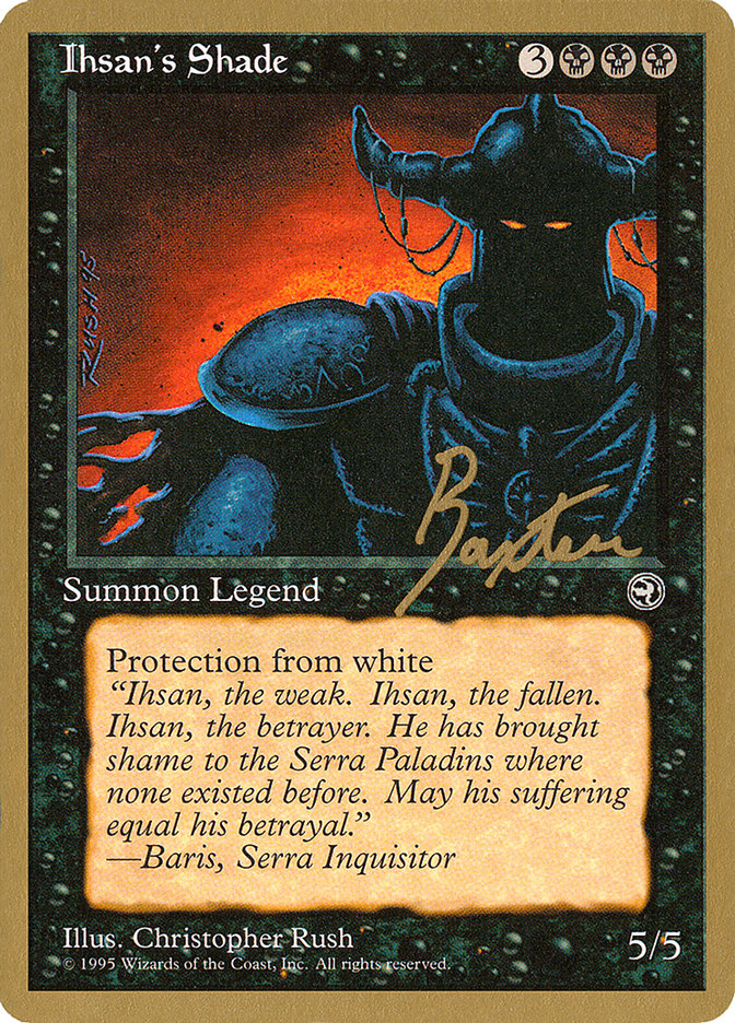 Ihsan's Shade (George Baxter) [Pro Tour Collector Set] | Tabernacle Games