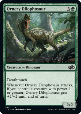 Ornery Dilophosaur [Jumpstart 2022] | Tabernacle Games