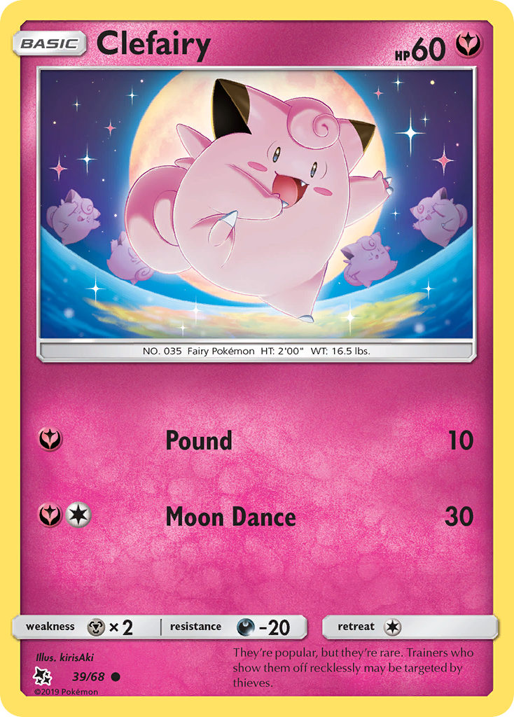 Clefairy (39/68) [Sun & Moon: Hidden Fates] | Tabernacle Games