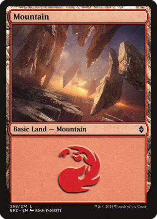 Mountain (268) [Battle for Zendikar] | Tabernacle Games