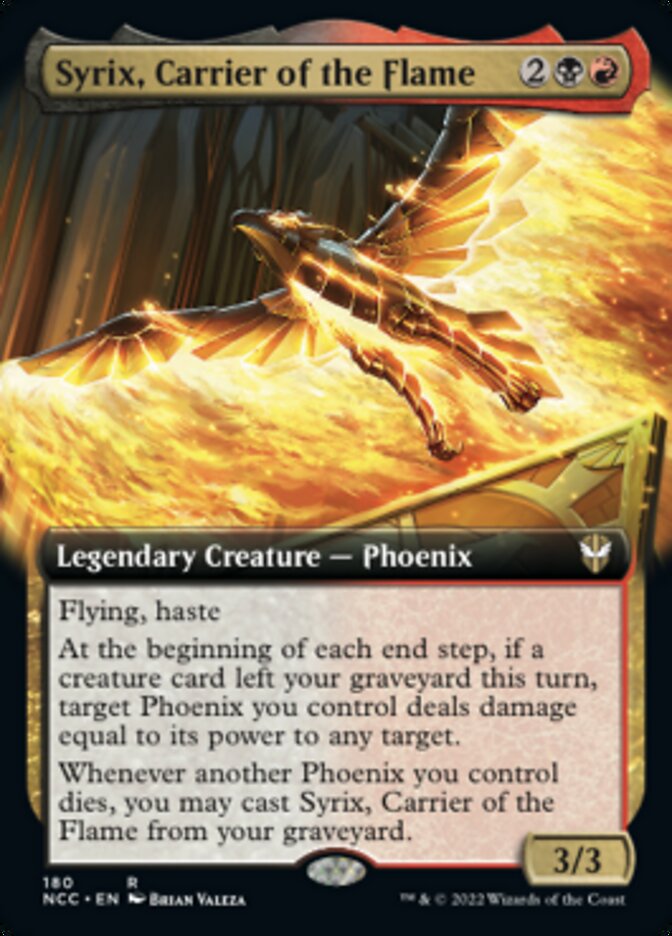 Syrix, Carrier of the Flame (Extended Art) [Streets of New Capenna Commander] | Tabernacle Games