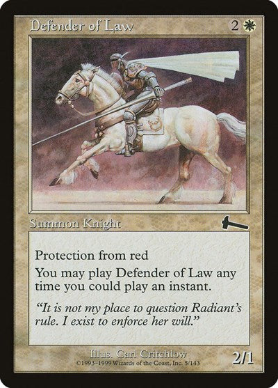 Defender of Law [Urza's Legacy] | Tabernacle Games