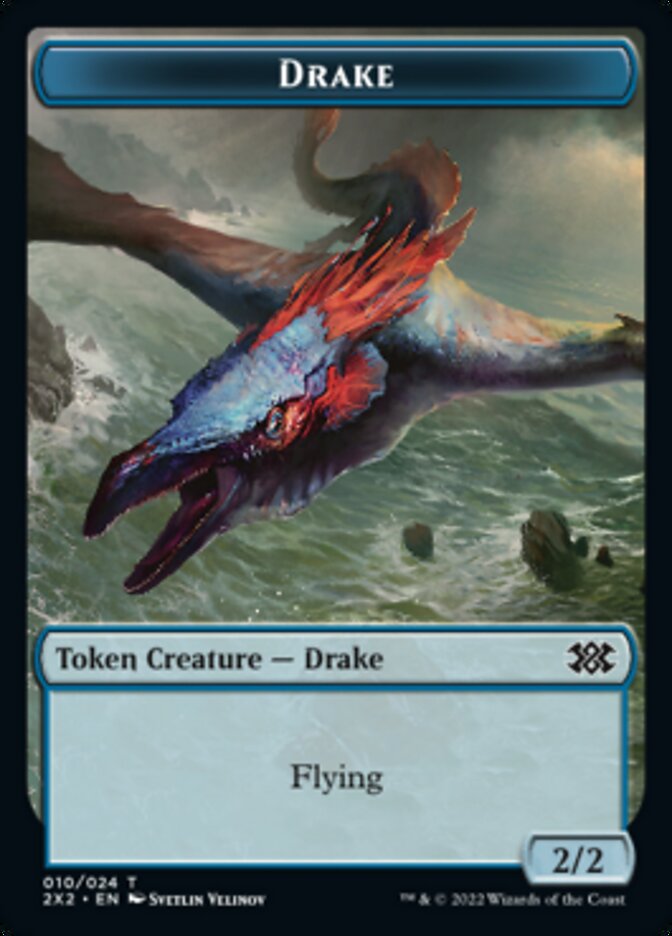 Drake // Treasure Double-sided Token [Double Masters 2022 Tokens] | Tabernacle Games