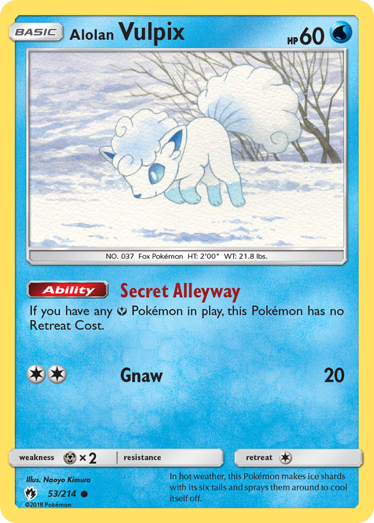 Alolan Vulpix (53/214) [Sun & Moon: Lost Thunder] | Tabernacle Games