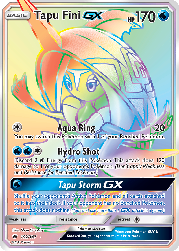 Tapu Fini GX (152/147) [Sun & Moon: Burning Shadows] | Tabernacle Games