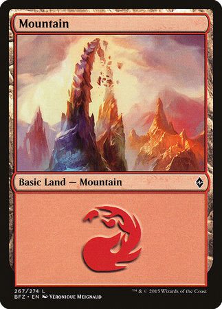 Mountain (267) [Battle for Zendikar] | Tabernacle Games