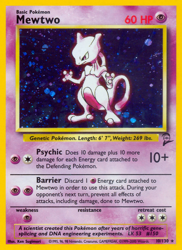 Mewtwo (10/130) [Base Set 2] | Tabernacle Games