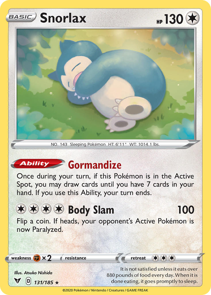 Snorlax (131/185) [Sword & Shield: Vivid Voltage] | Tabernacle Games